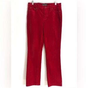 Lauren Ralph Lauren Classic Straight Y2K Preppy Red 5 Pocket Corduroy Jeans Sz 6